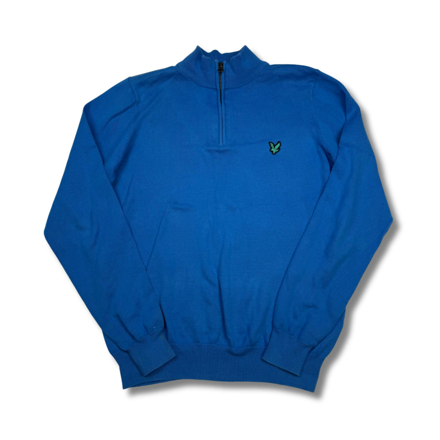 Lyle & Scott Quarter-Zip Blau (S)