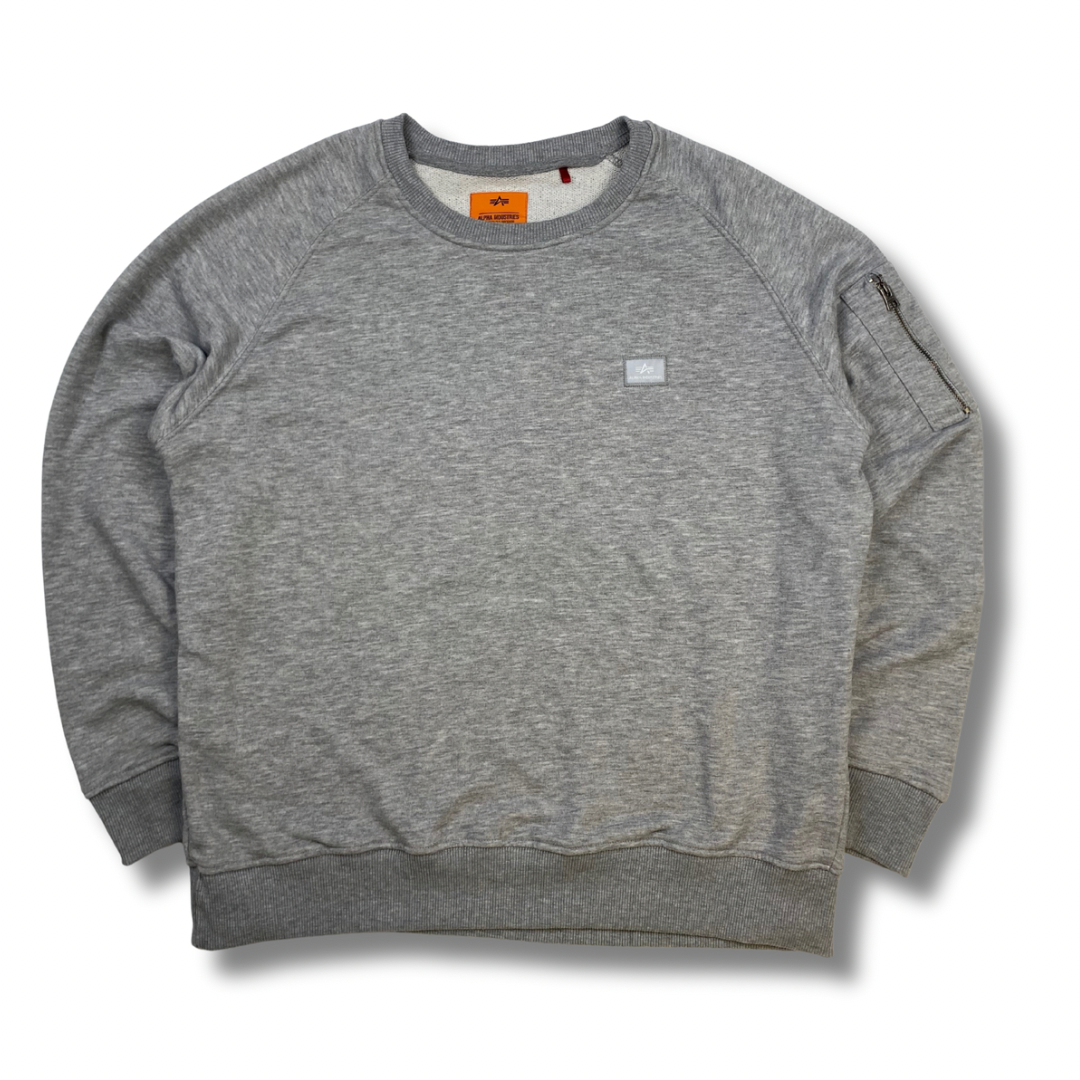 Alpha Indutsries Pullover Grau (L)