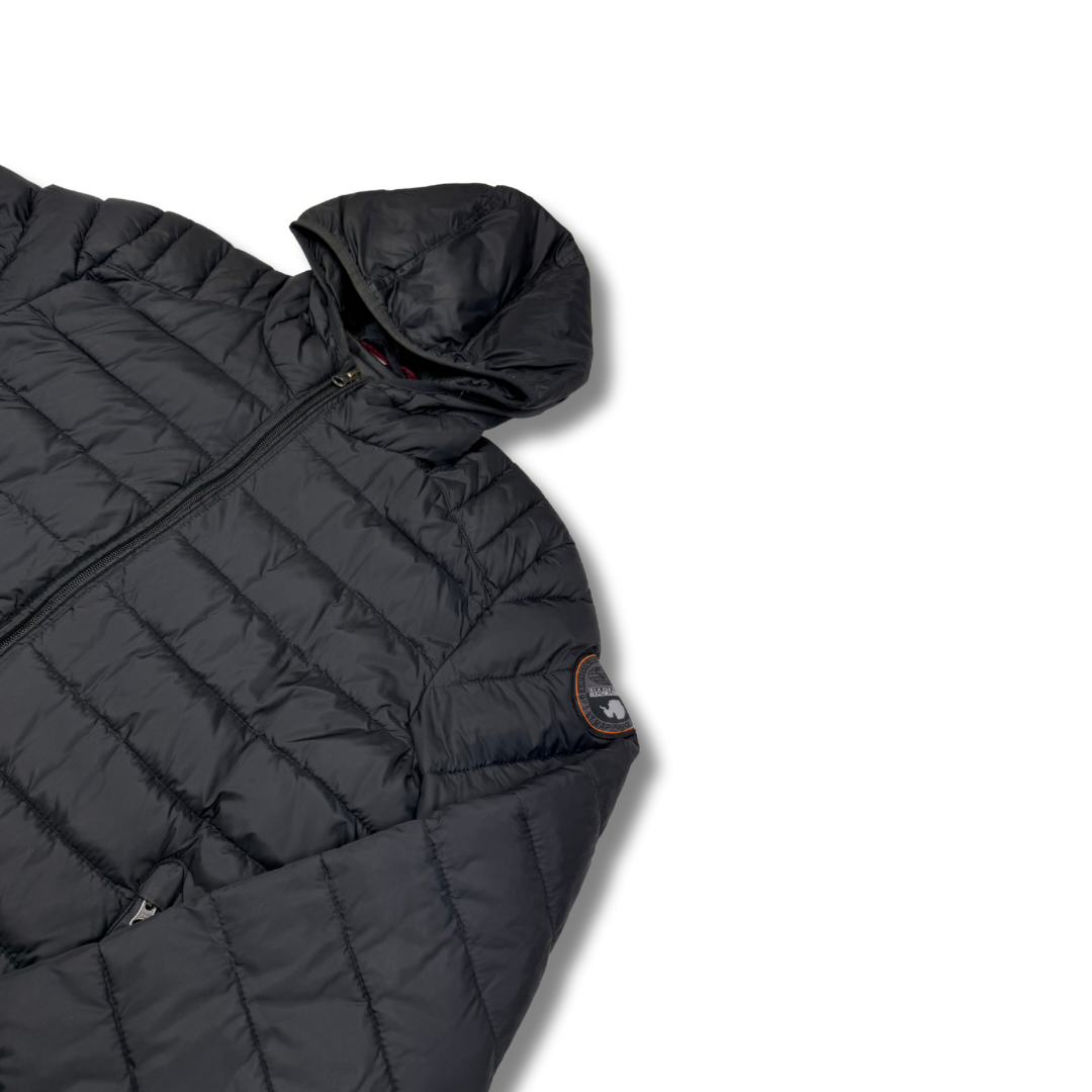 Napapijri Steppjacke Schwarz (M)  – Leichte Pufferjacke mit Kapuze