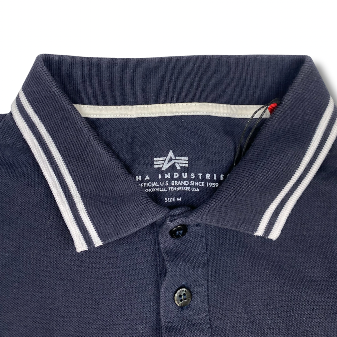 Alpha Industrie Poloshirt Blau (M)