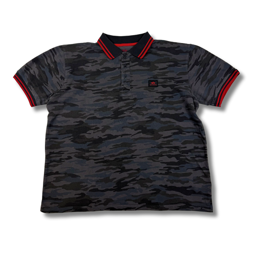 Alpha Industries Poloshirt Tarnmuster (L)