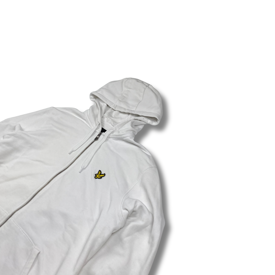 Lyle & Scott Zip-Hoodie Weiß (M)