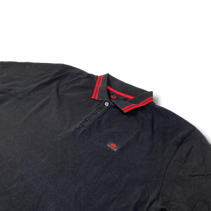 Alpha Industries Poloshirt Schwarz-Rot (XXXL)