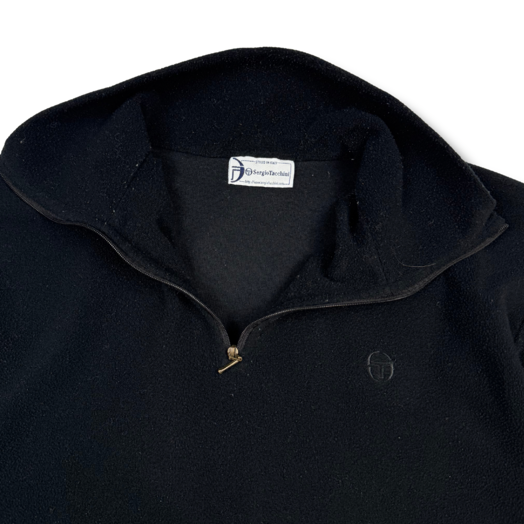 Sergio Tacchini Fleecepullover Schwarz (M)