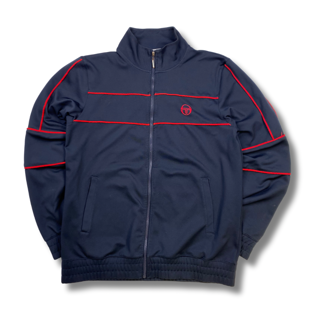 Sergio Tacchini Trainingsjacke Blau-Rot (L)