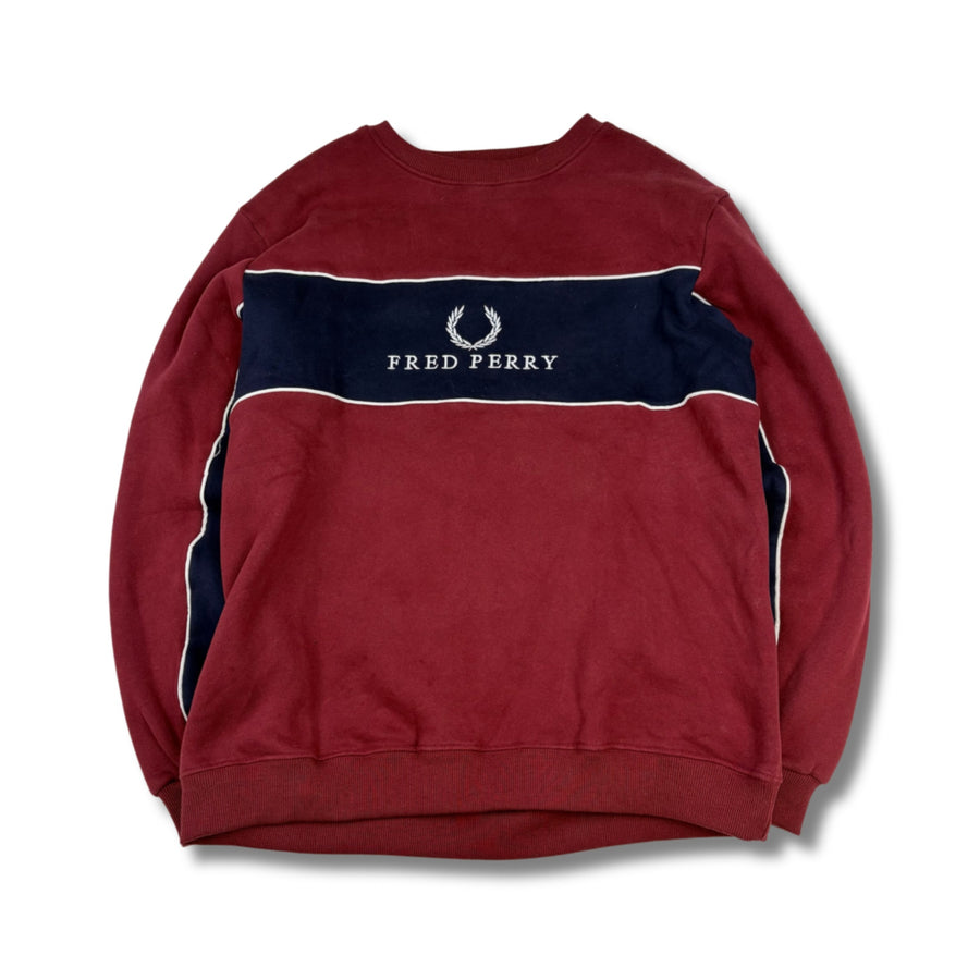 Fred Perry Pullover Rot-Blau (M)