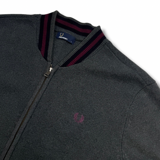 Fred Perry Zip-Pullover Grau (L)