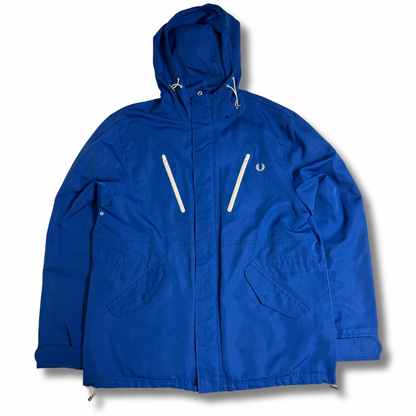 Fred Perry Parka Royalblau (M)