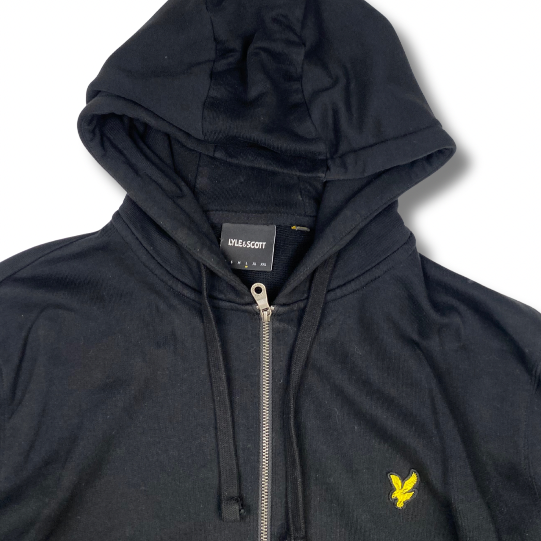 Lyle & Scott Zip-Hoodie Schwarz (L)