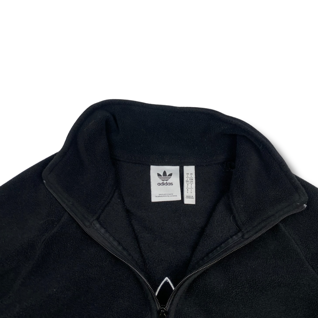 Adidas Retro Fleecepullover Schwarz (L)