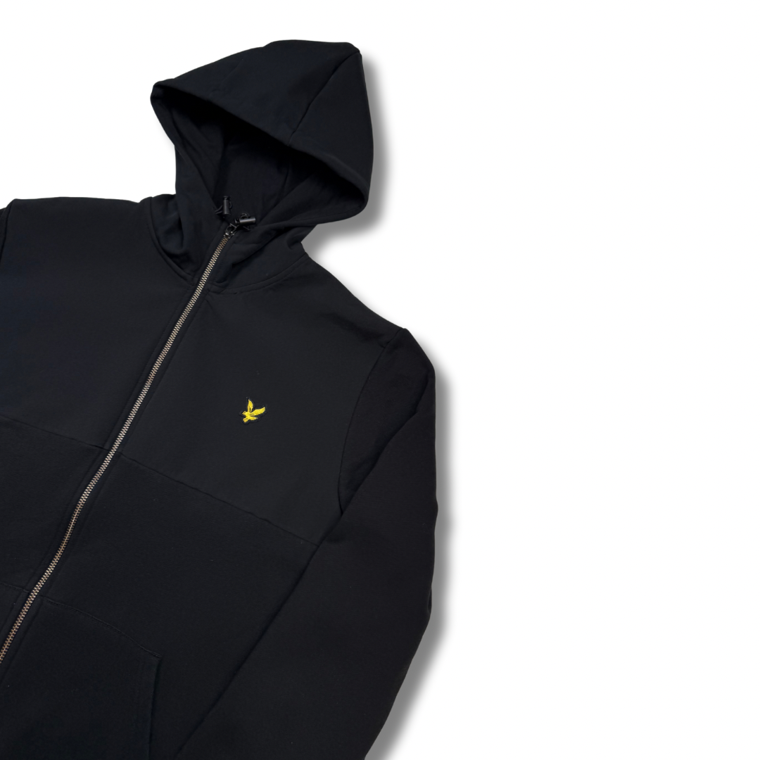 Lyle & Scott Zip-Hoodie Schwarz (M)