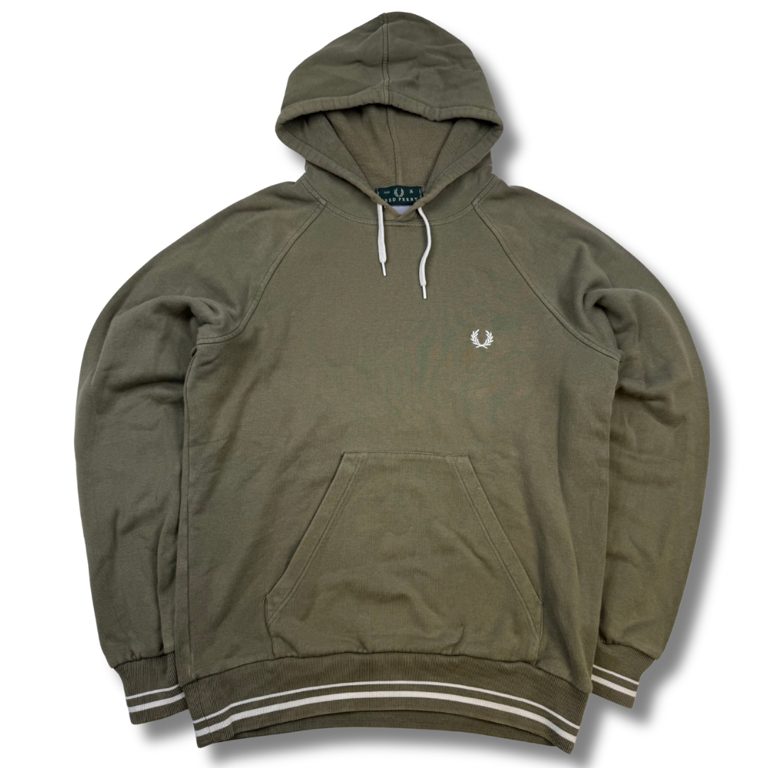 Fred Perry Hoodie Khaki (S)