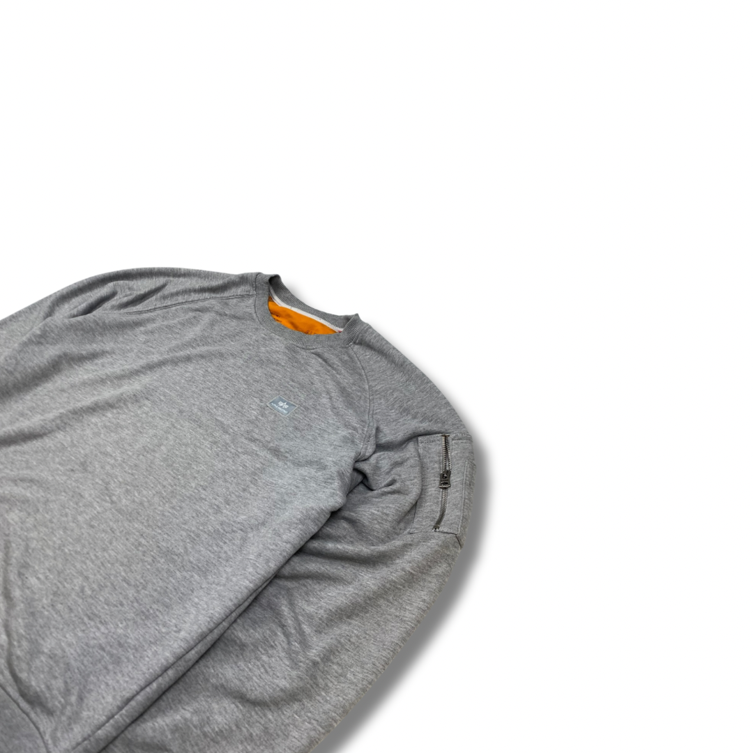 Alpha Industries Pullover Grau (M)