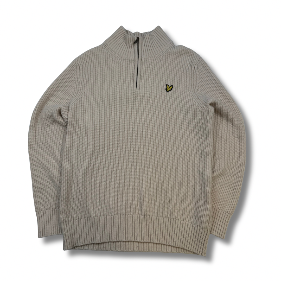 Lyle & Scott Zip-Pullover Beige (M)