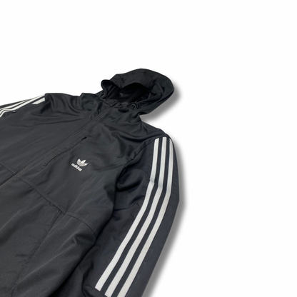 Adidas Retro Windbreaker Jacke Schwarz (L)