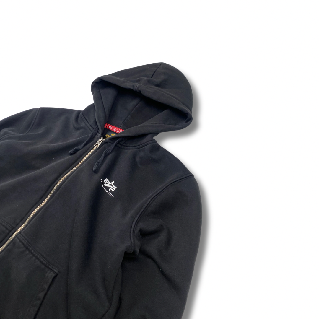Alpha Industries Zip-Hoodie Schwarz (L)
