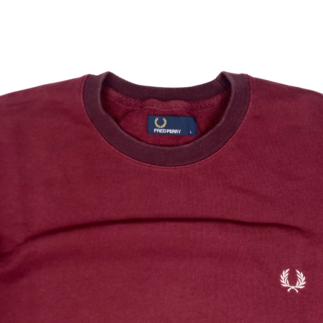 Fred Perry Pullover Rot (L)