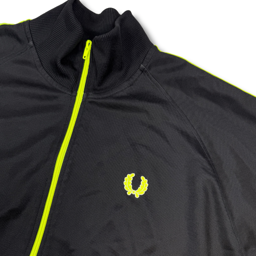 Fred Perry Trainingsjacke Schwarz (XL)