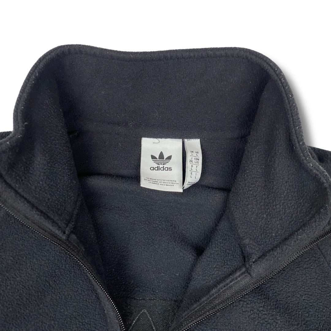 Adidas Retro Fleecepullover Schwarz (L)