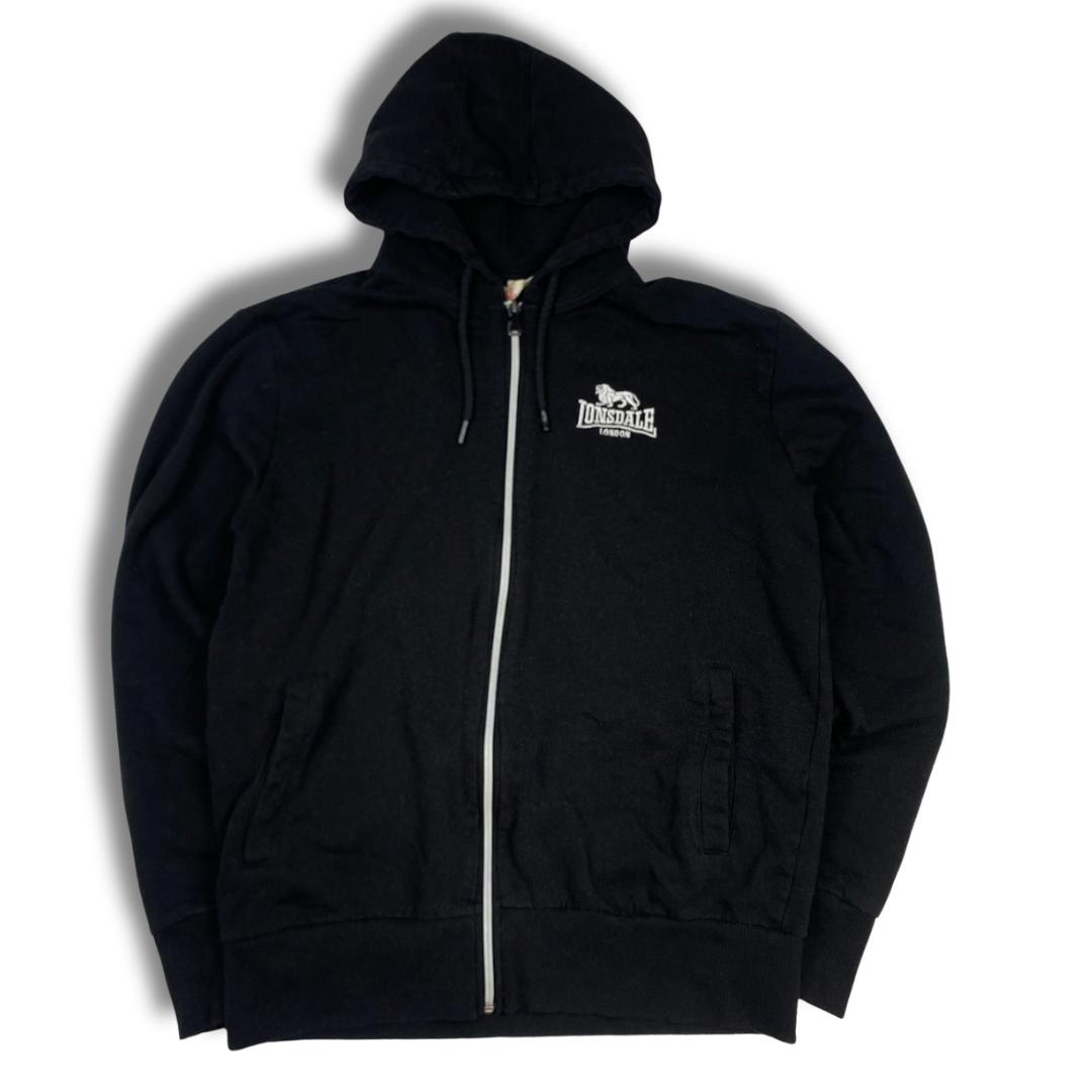 Lonsdale Zip-Hoodie Schwarz (L)