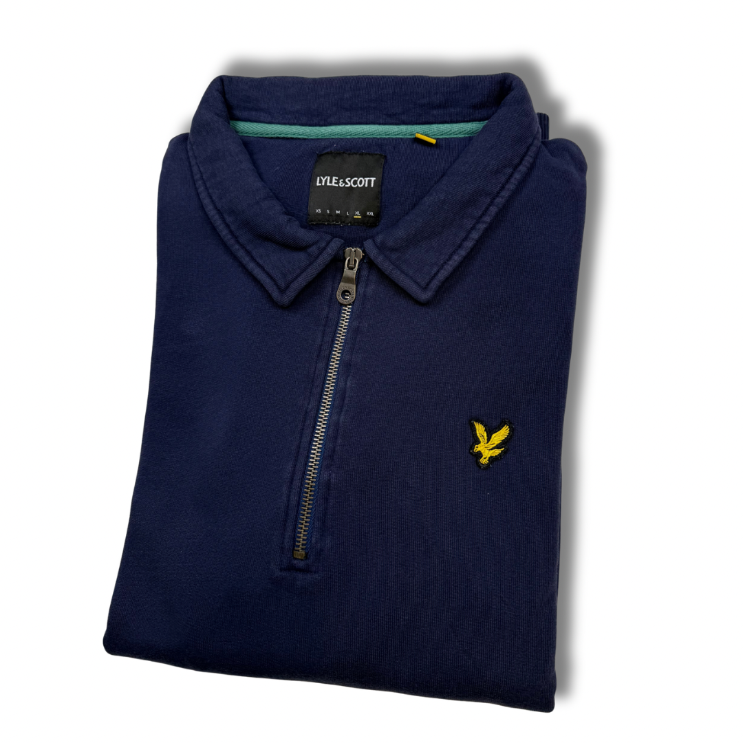 Lyle & Scott Quarter-Zip Navy (XL)