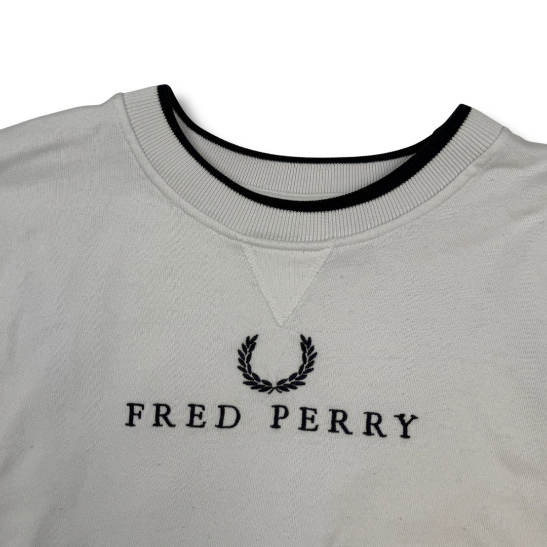Fred Perry Pullover Weiß (M)