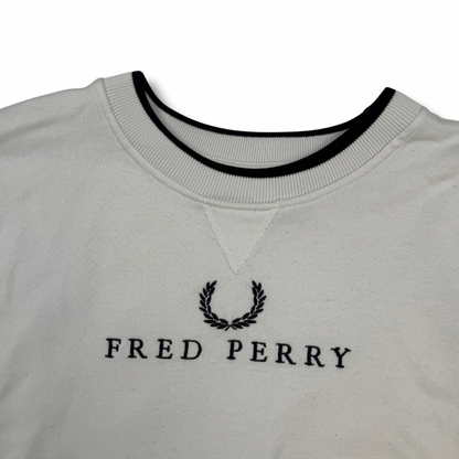 Fred Perry Pullover Weiß (M)