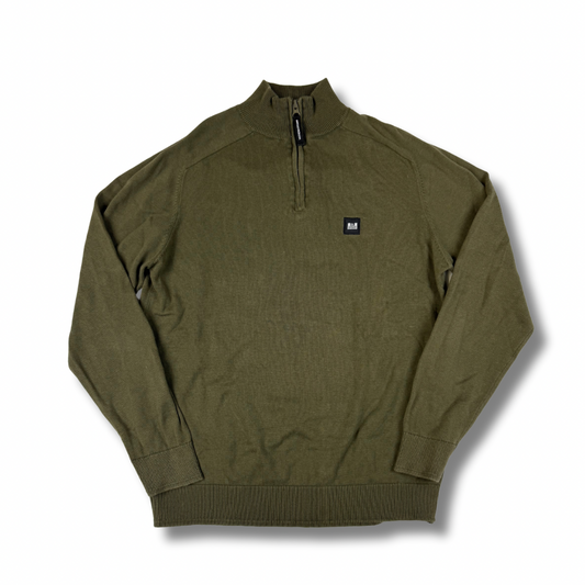 Weekend Offender Half Zip Pullover Khaki (M)