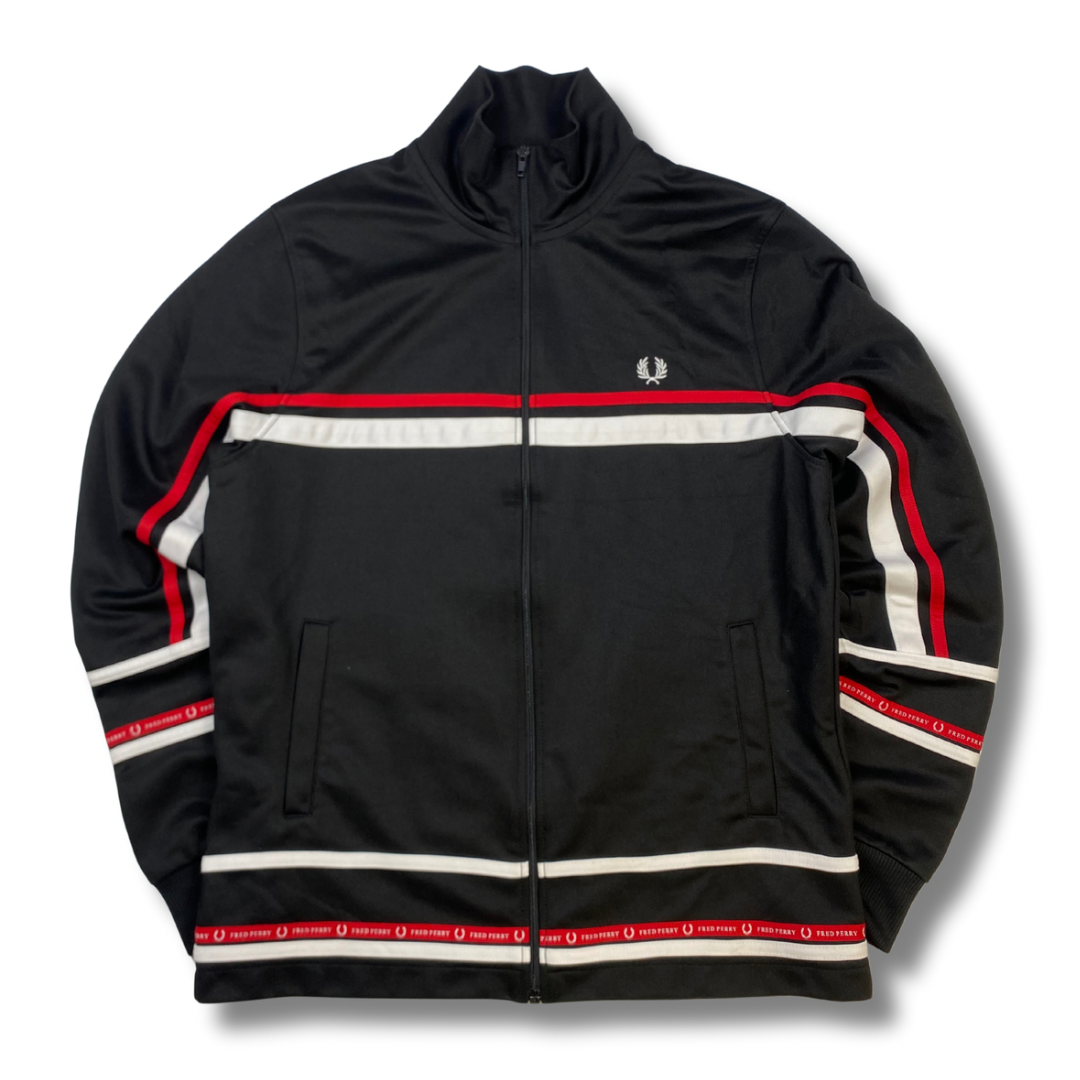 Fred Perry Trainingsjacke Schwarz (M)