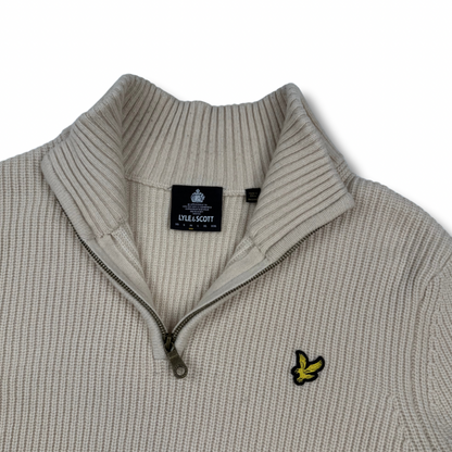 Lyle & Scott Zip-Pullover Beige (M)