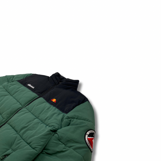 Ellesse Pufferjacke Schwarz-Grün (M)
