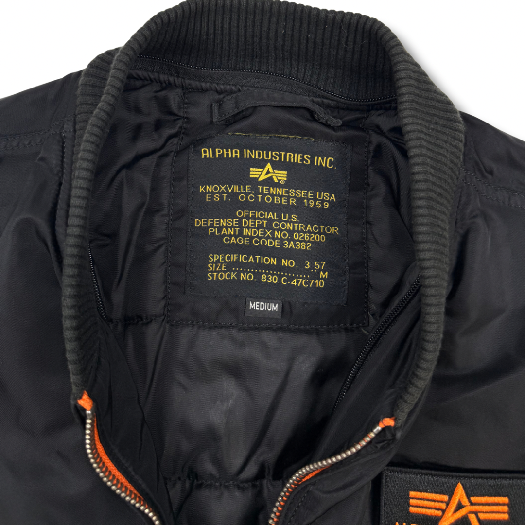 Alpha Industries MA-1 TT „Reflective Logo / Arm Print Edition“ (M)