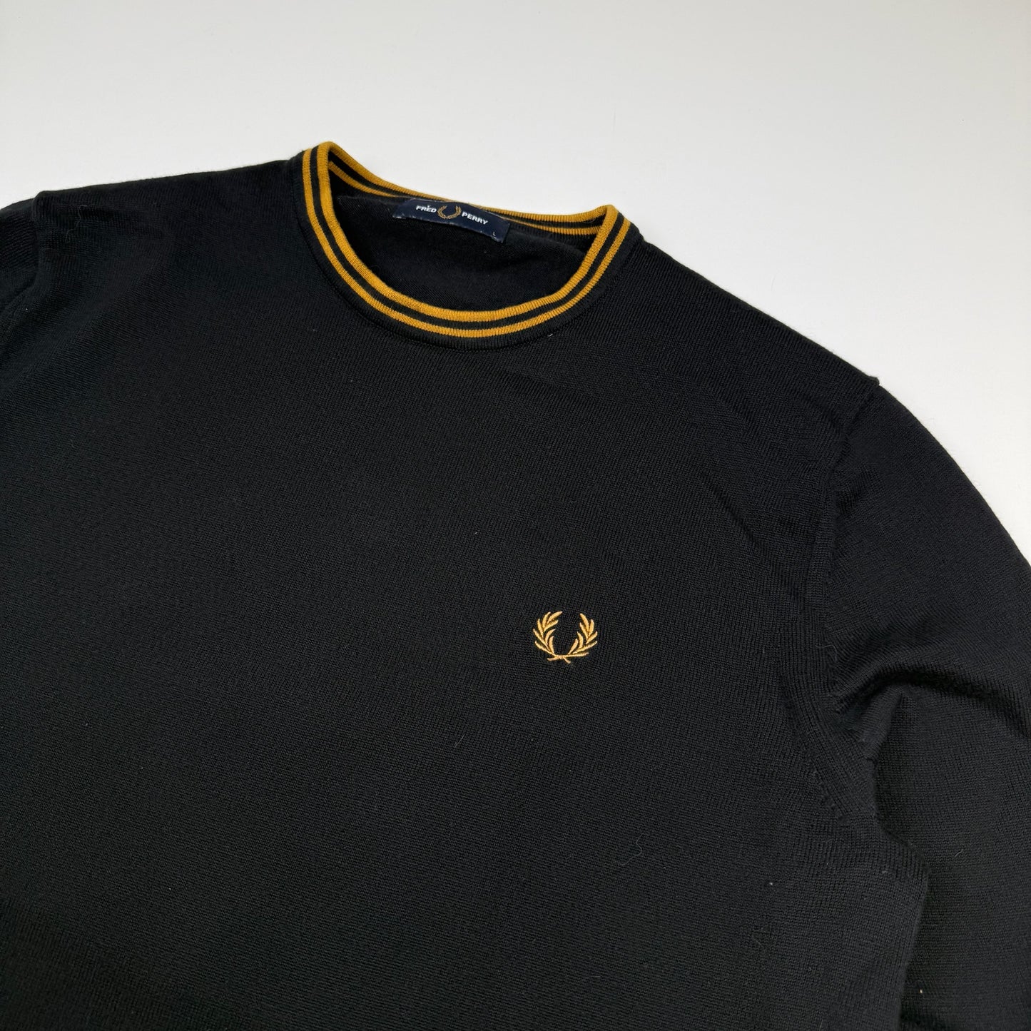 Fred Perry Pullover Schwarz (L)