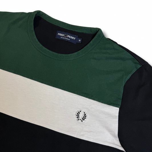 Fred Perry T-Shirt Schwarz-Grün (M)