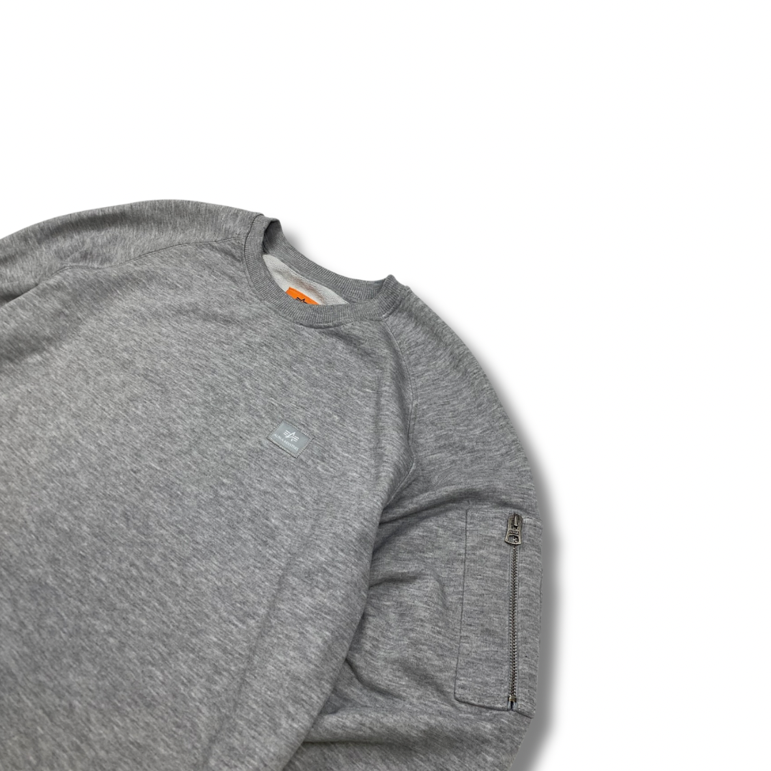 Alpha Industries Pullover Grau (M)