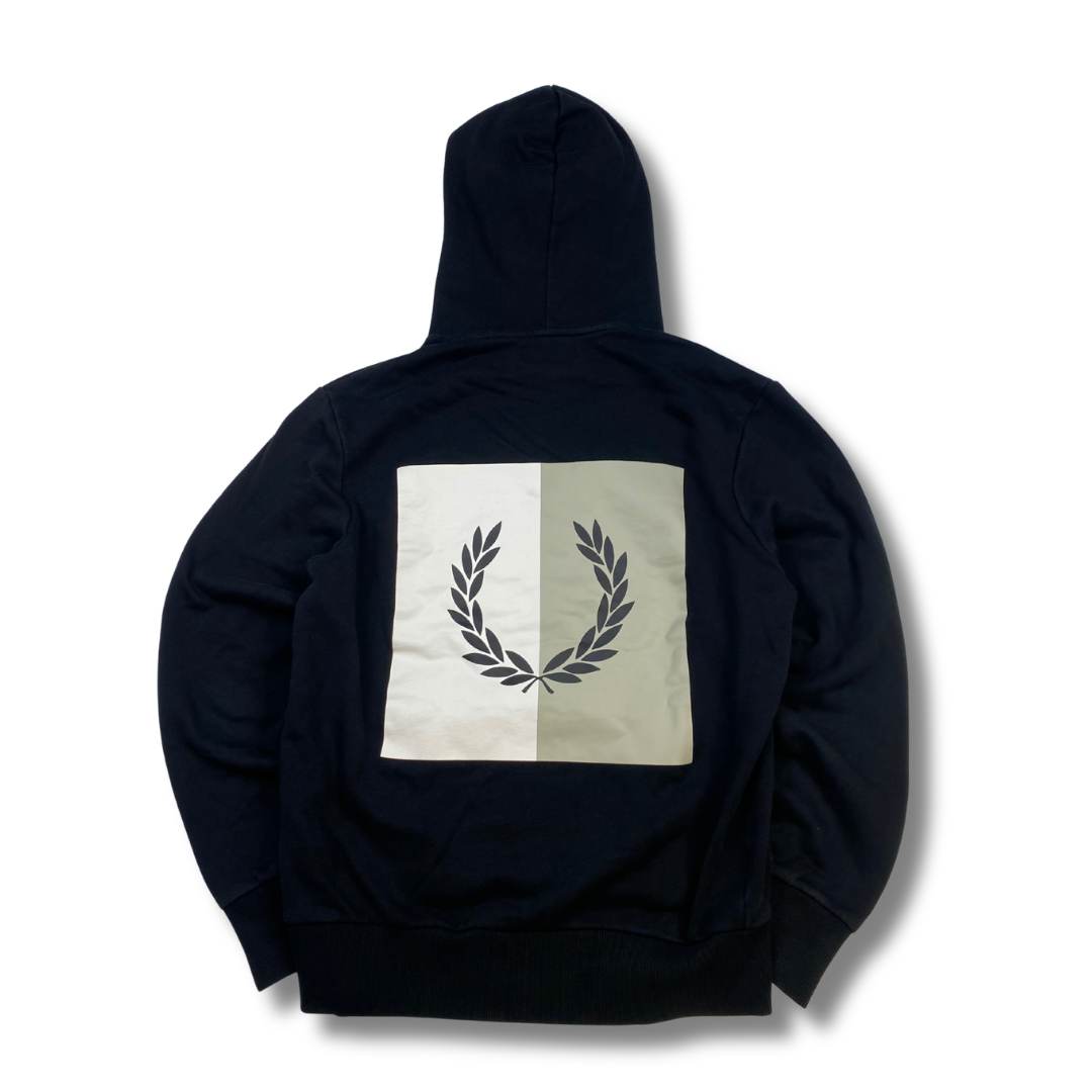 Fred Perry Backprint Pullover Schwarz (S)