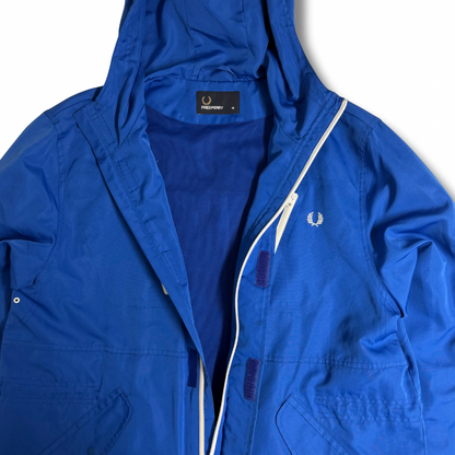 Fred Perry Parka Royalblau (M)