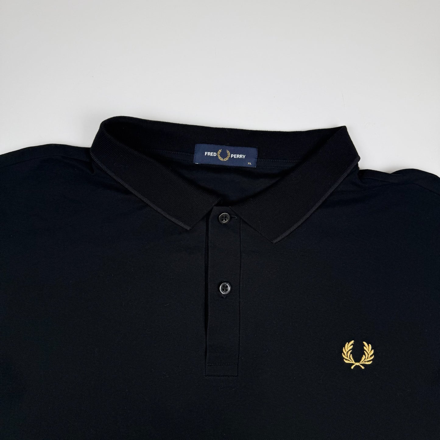 Fred Perry Poloshirt Schwarz (XL)