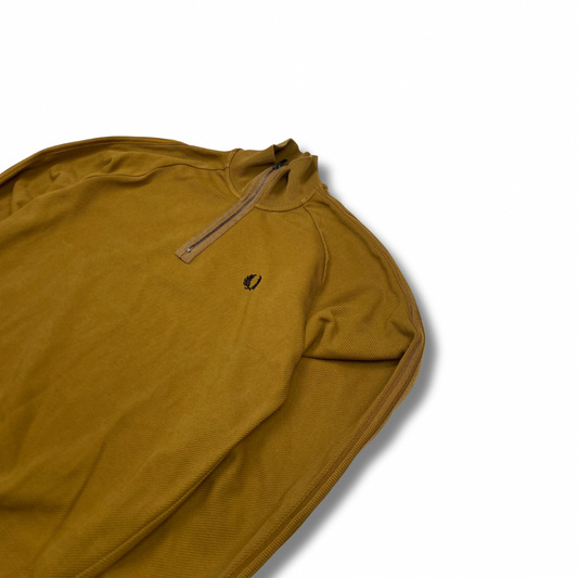 Fred Perry Half-Zip Braun (S)