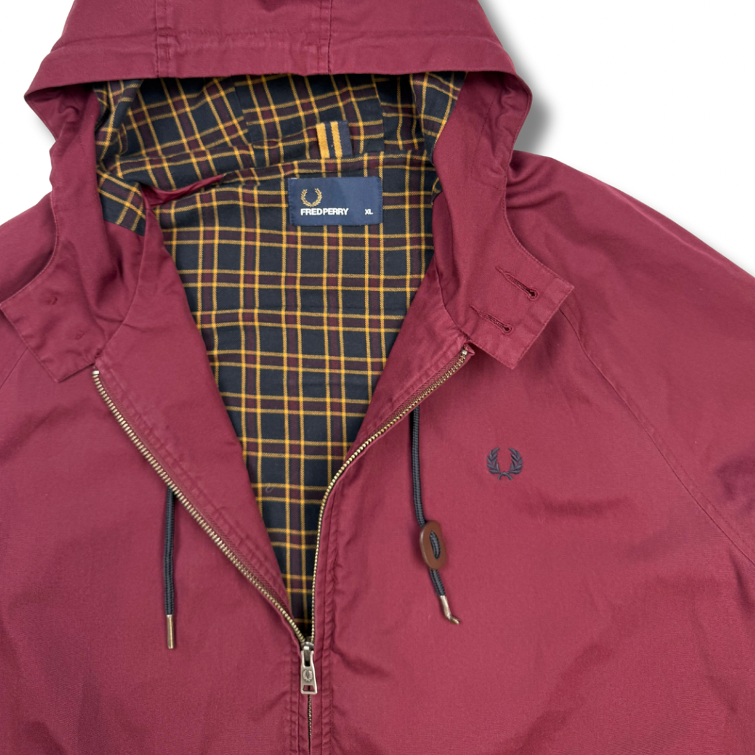 Fred Perry Harrington Jacke Burgundy (XL)