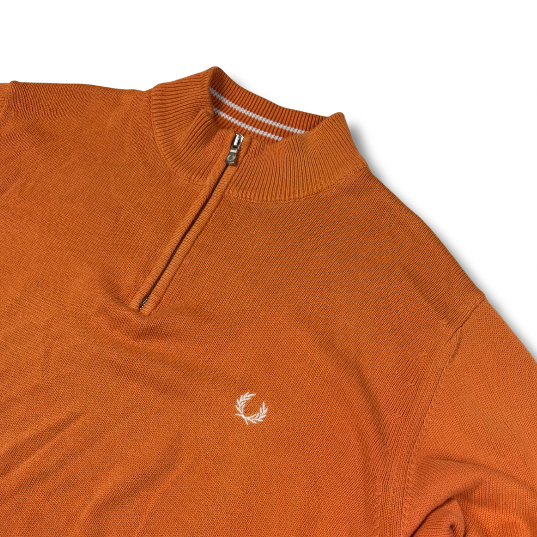 Fred Perry Half Zip Orange (XL)