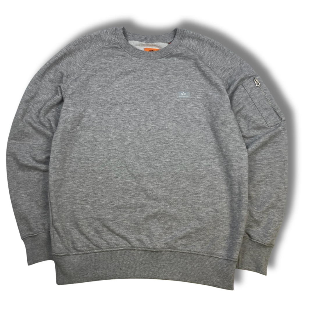 Alpha Industries Pullover Grau (M)