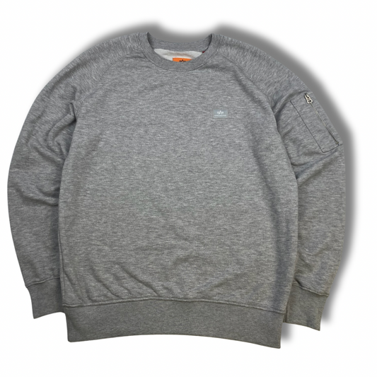 Alpha Industries Pullover Grau (M)