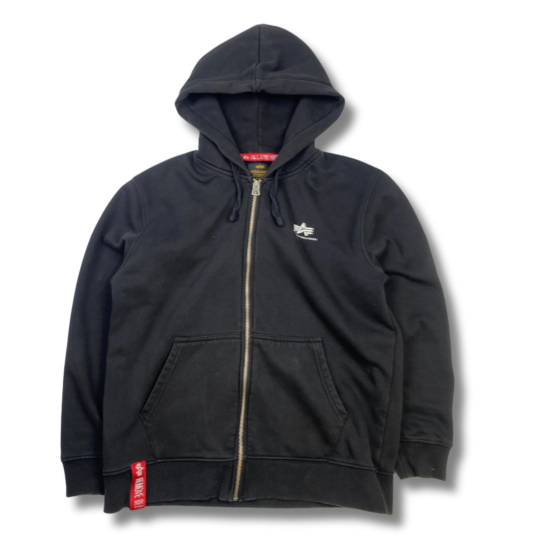 Alpha Industries Zip-Hoodie Schwarz (L)