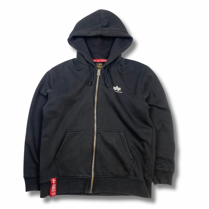 Alpha Industries Zip-Hoodie Schwarz (L)