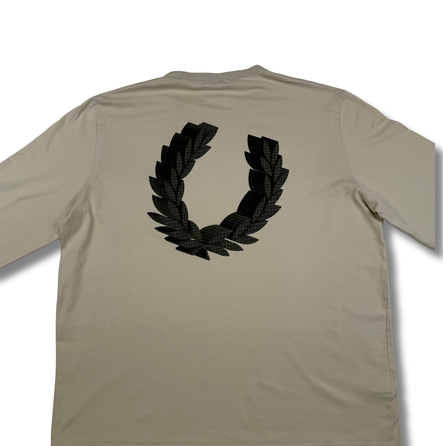 Fred Perry Pullover mit Backprint Beige (XL)