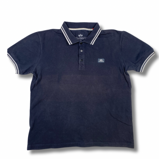 Alpha Industrie Poloshirt Blau (M)