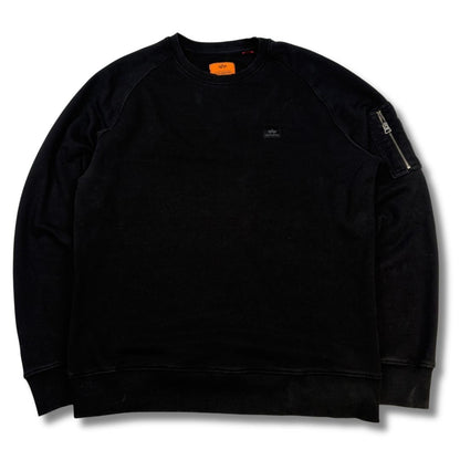 Alpha Industries Pullover Schwarz (M)