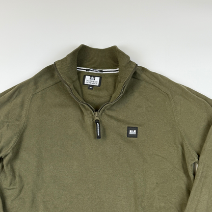 Weekend Offender Half Zip Pullover Khaki (M)