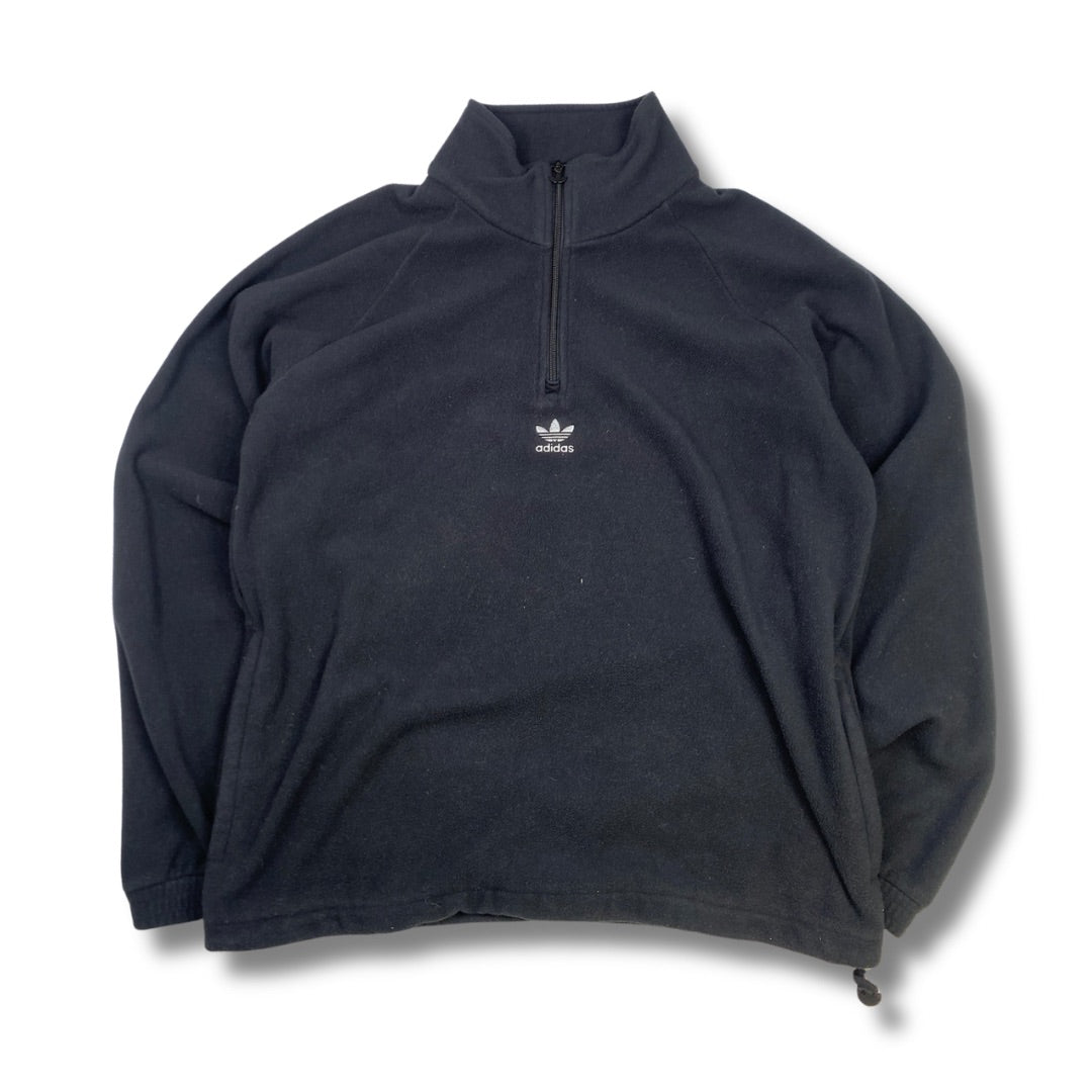 Adidas Retro Fleecepullover Schwarz (L)